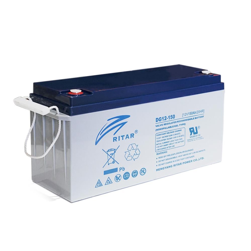 Батарея акумуляторна GEL RITAR DG12-150 Gray Case 12V 150.0Ah