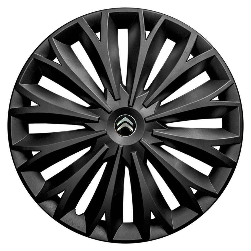 Комплект колпаков JAWOPLAST Sigma R15 для Citroen 4 шт. Black (28434624)