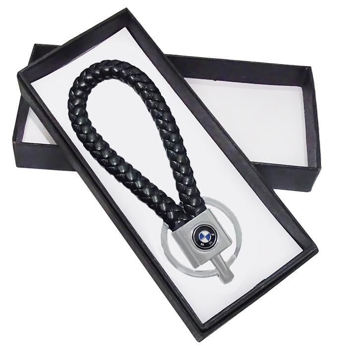 Брелок кожаный косичка BMW с подарочной коробкой (111551)