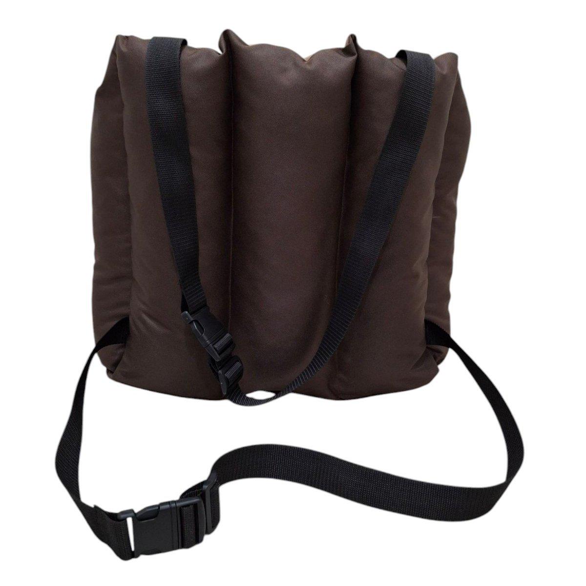 Кресло автомобильное для собак Huge and Tiny Oxford 50х45 см Темно-коричневый/Карамельный (7635) - фото 4 Кресло автомобильное для собак Huge and Tiny Oxford 50х45 см Темно-коричневый/Карамельный (7635) - фото 4