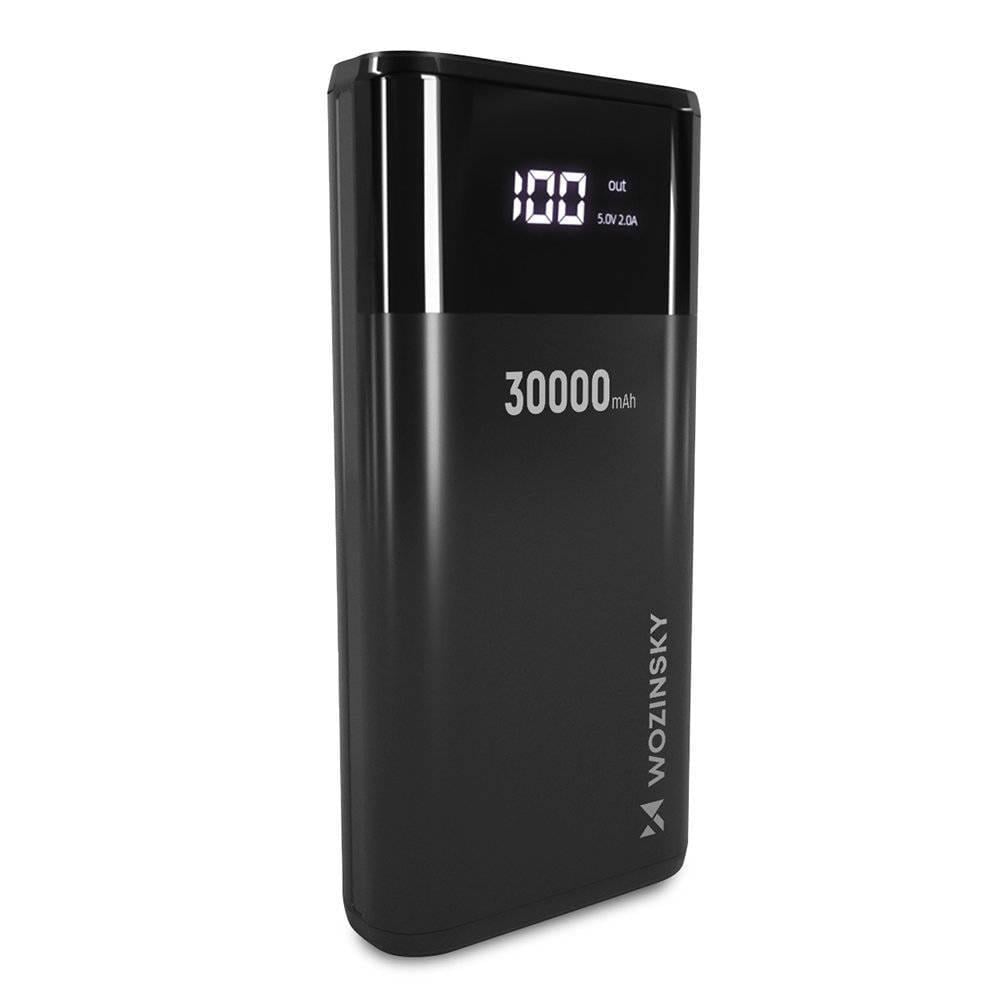 Повербанк Wozinsky 30000 mAh 4xUSB Черный