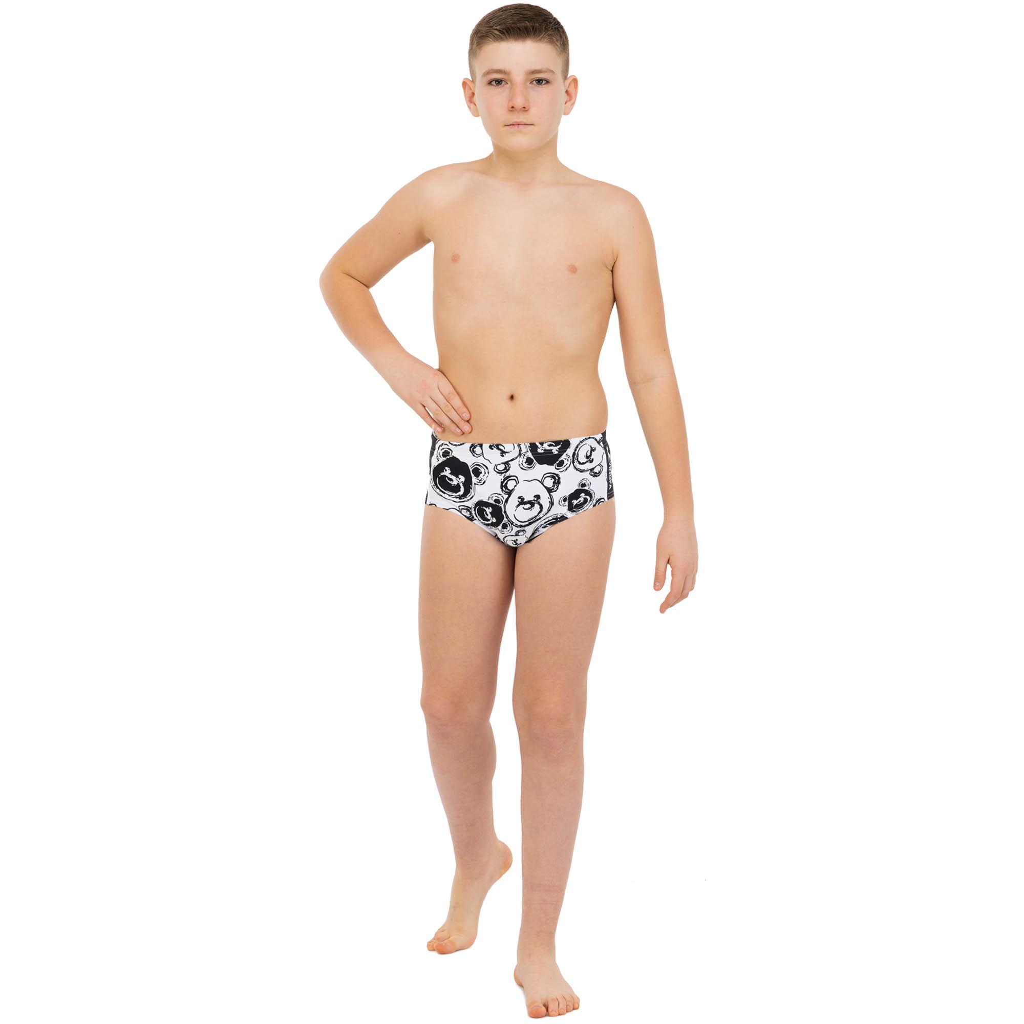 Плавки мужские классические для плавания YINGFA Bear 9649 S Черный/Белый (9649_Черный-белый_S_(150-155с) - фото 4 Плавки мужские классические для плавания YINGFA Bear 9649 S Черный/Белый (9649_Черный-белый_S_(150-155с) - фото 4