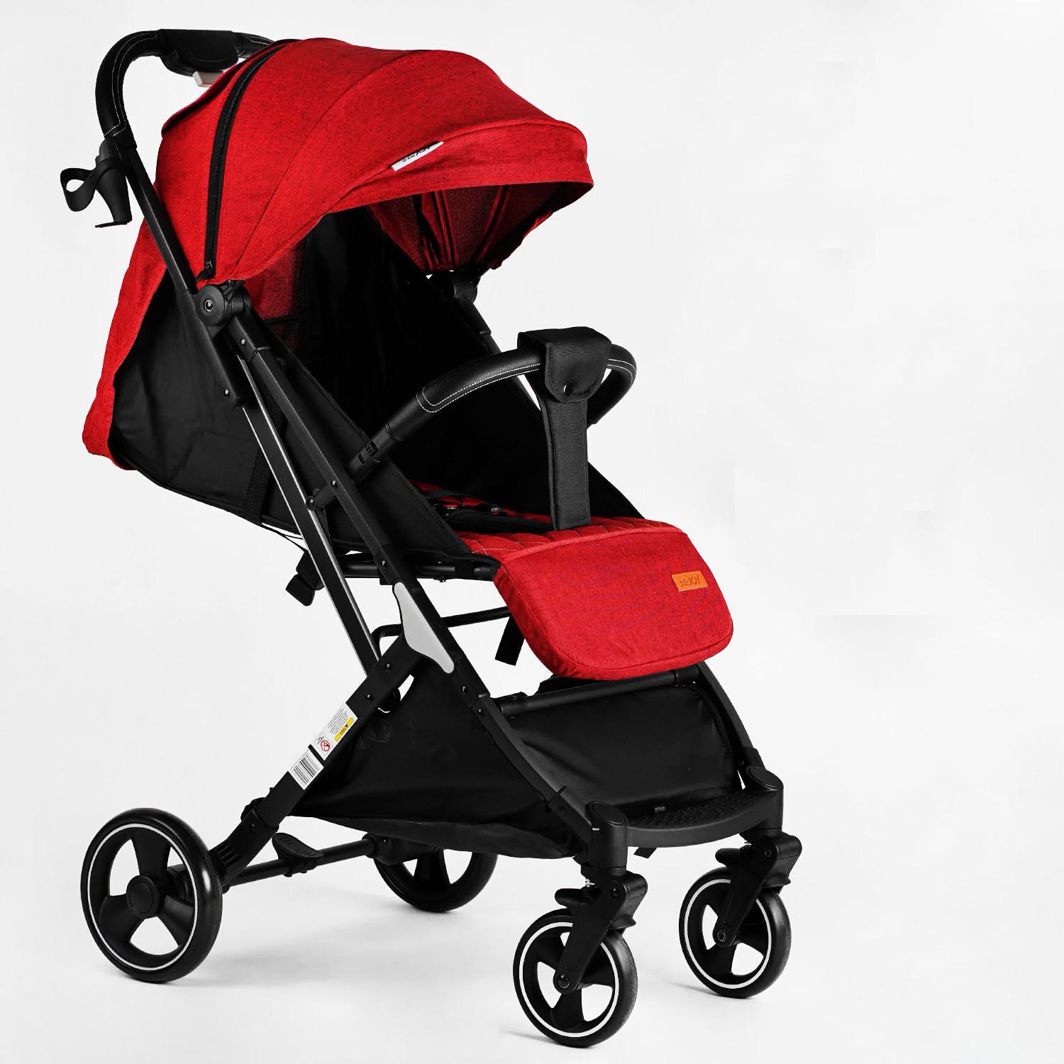 Коляска дитяча прогулянкова Joy Comfort сталево-алюмінієва рама футкавер Red (118435)