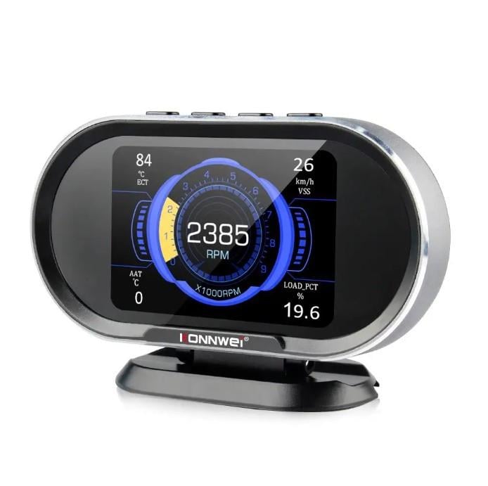 Компьютер бортовой автомобильный Konnwei KW206 сканер/маршрутный ОБД2/EOBD/OBD2 (19516)