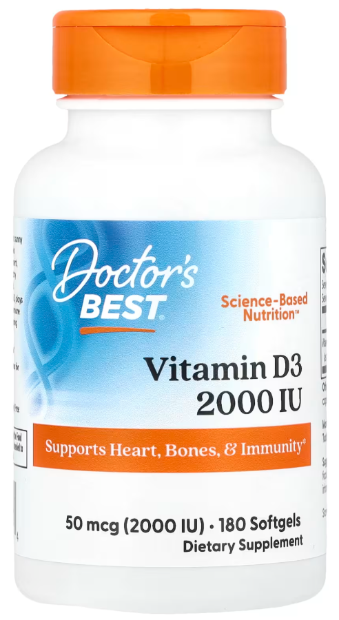 Витамин Д3 Doctors Best Vitamin D3 5000 МЕ 180 софтгель Витамин Д3 Doctors Best Vitamin D3 5000 МЕ 180 софтгель