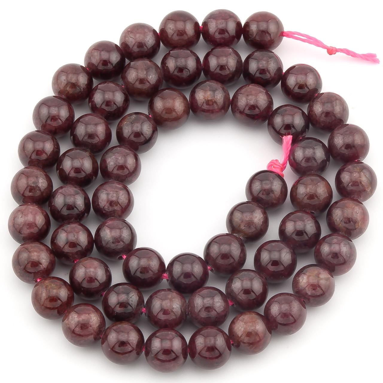 Бусины Гранат из натурального камня 7 мм 37 см 1 шт. (НК0617ш37) Бусины Гранат из натурального камня 7 мм 37 см 1 шт. (НК0617ш37)