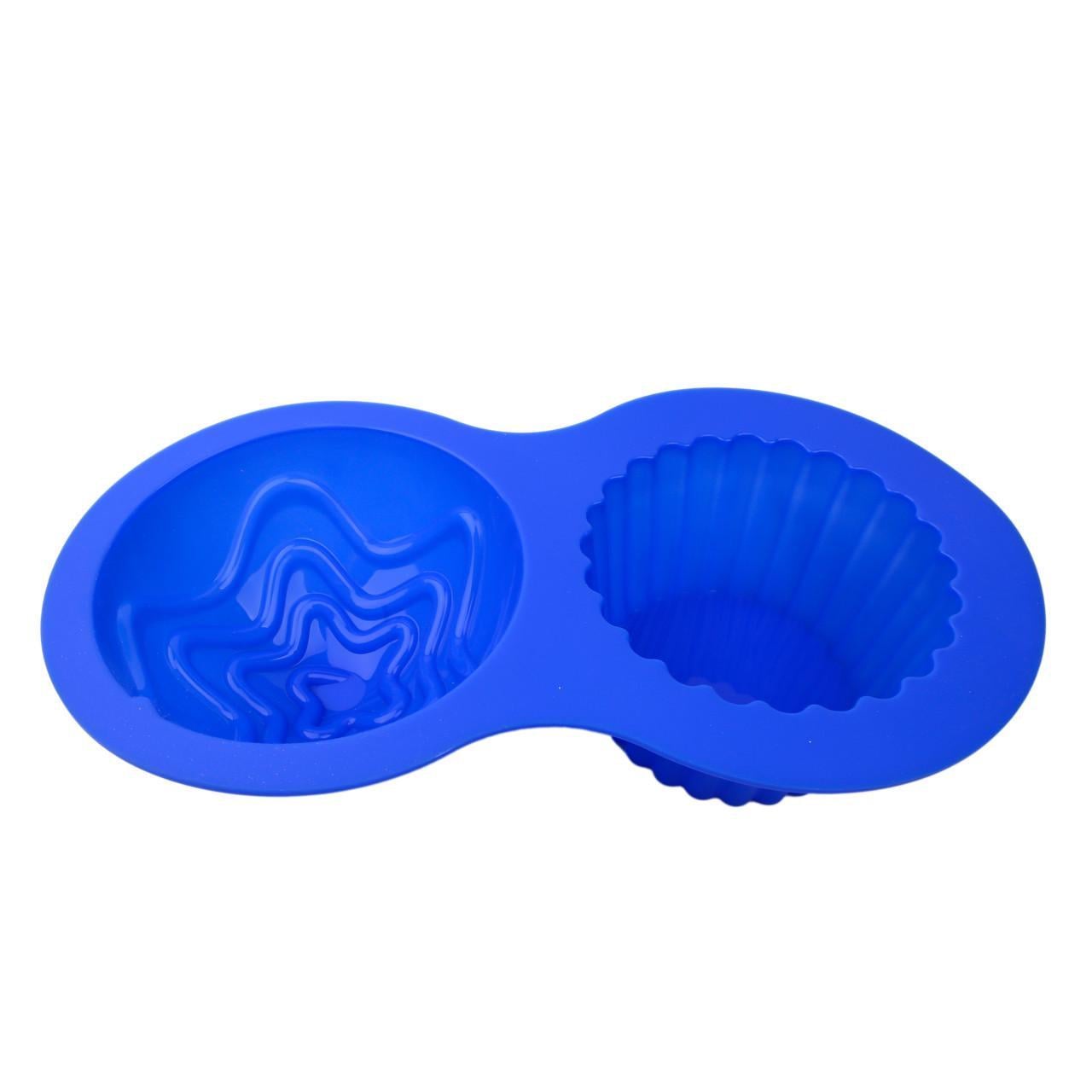 Форма для кекса силиконовая кекс и звезда 38,5x15x9,3 см (2356744407)