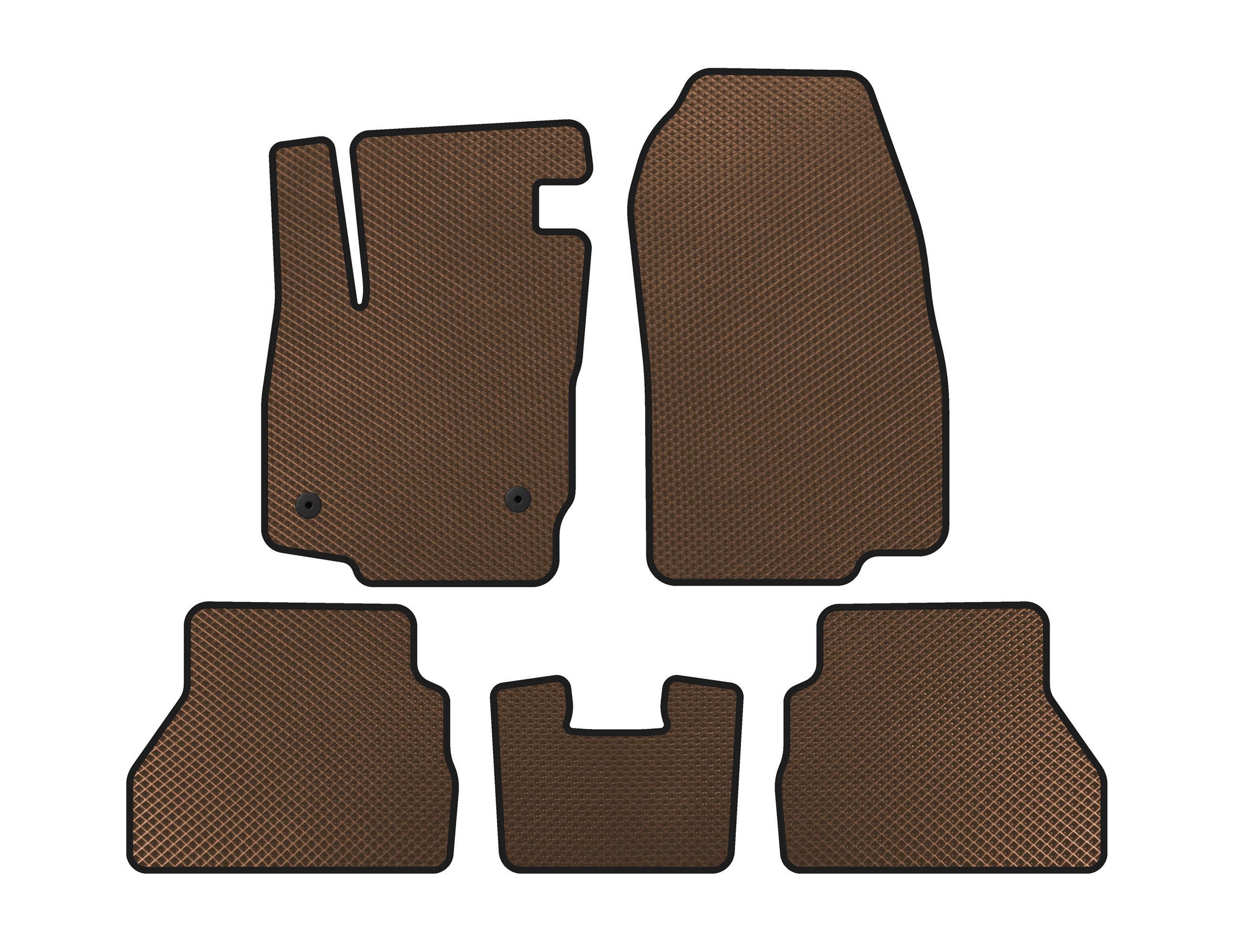 Коврики Digital Designs EVA для Ford B-Max 2012-2017 гг. этилвинилацетат Коричневый (141562)