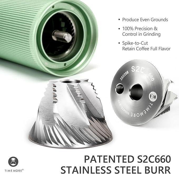 Кофемолка TIMEMORE C3S Pro Green (2545065923) - фото 2 Кофемолка TIMEMORE C3S Pro Green (2545065923) - фото 2