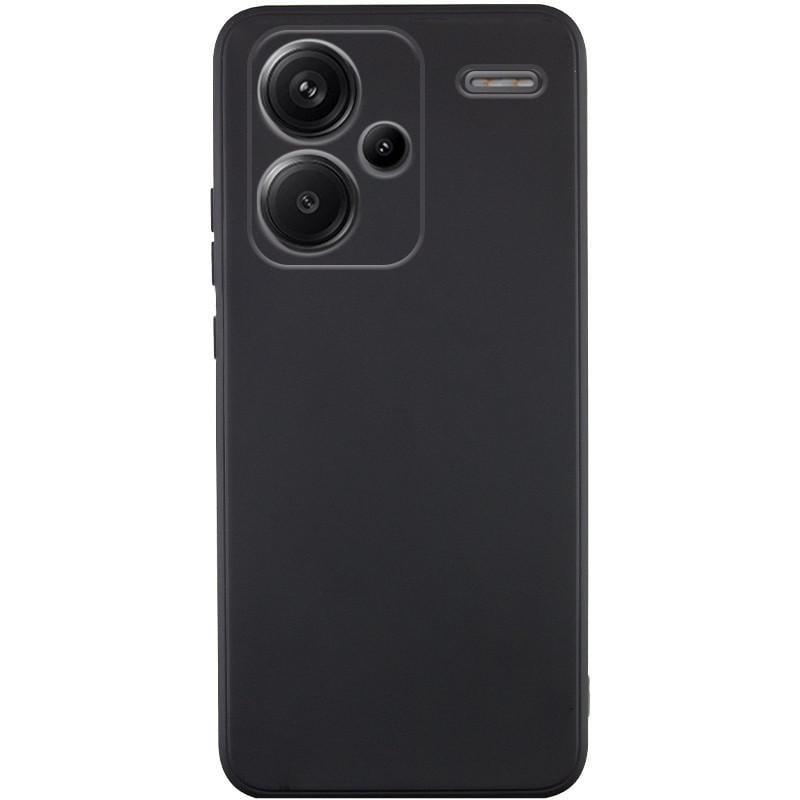 Противоударный Силиконовый чехол Candy Full Camera для Xiaomi Redmi Note 13 Pro+ Черный/Black