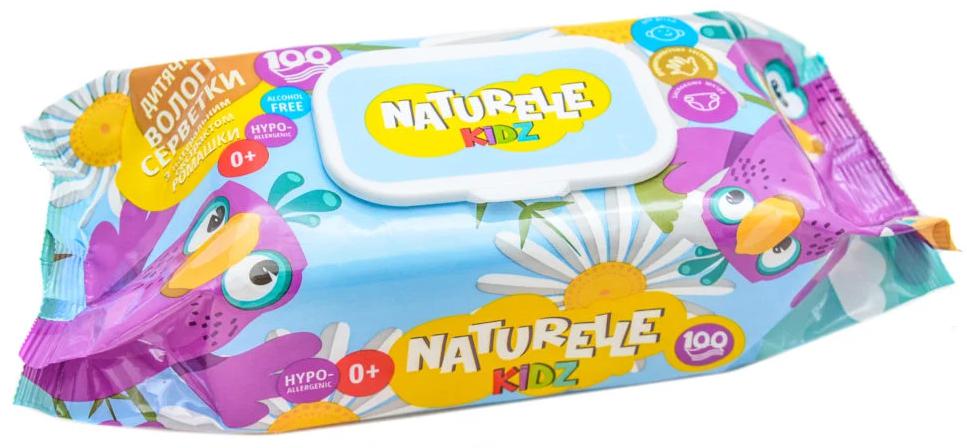 Влажные салфетки детские Naturelle Kidz Ромашка 100 шт. (3541) - фото 1