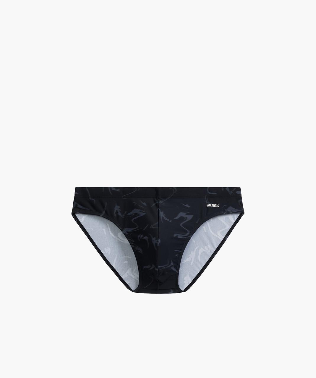 Плавки-брифи чоловічі Atlantic KMT-339 облягаючі анатомічного крою з низькою посадкою L Чорний/Графітовий (2602687241) - фото 3