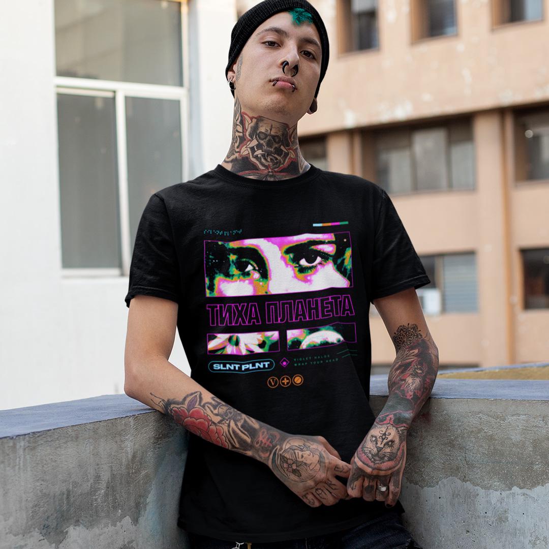 Футболка мужская Silent Planet Violet Halos Wrap Your Head XS Черный (32698523)