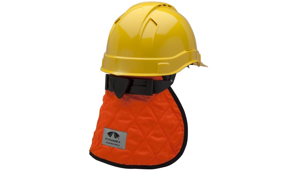 Охлаждающая подкладка для защитной каски с накидкой для шеи Pyramex CNS1 (Hi-vis Orange)