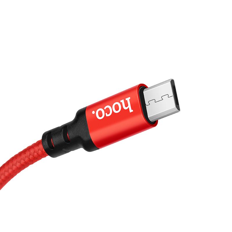 Кабель Hoco X14 Times Micro USB 1 м Красный - фото 2