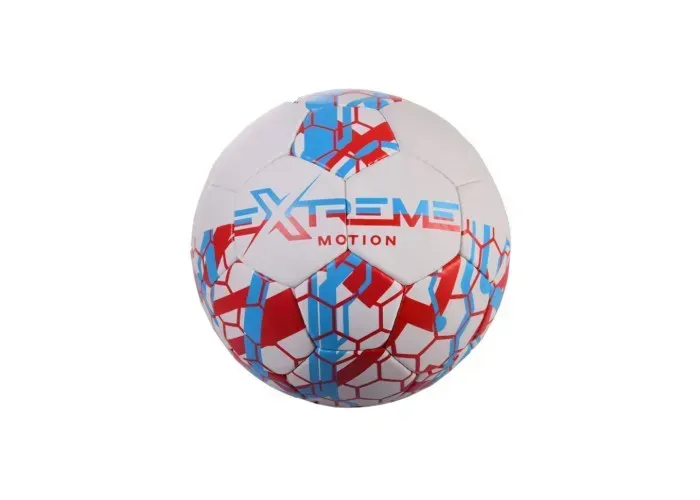 Футбольный мяч Extreme Motion Microfiber из ПВХ 21 см Красно-голубой (150-98-FP2108.1)