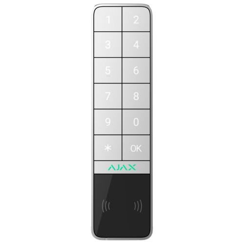 Клавиатура беспроводная Ajax KeyPad Outdoor Jeweller 8EU до 1700 м IP66 IK08 White (31980390) Клавиатура беспроводная Ajax KeyPad Outdoor Jeweller 8EU до 1700 м IP66 IK08 White (31980390)