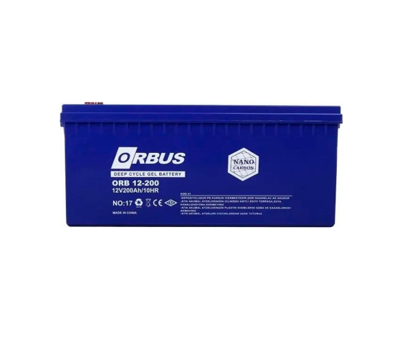 Аккумулятор гелевый ORBUS CG12200 GEL 12 V 200 Ah 522х238х222 (28638) - фото 2