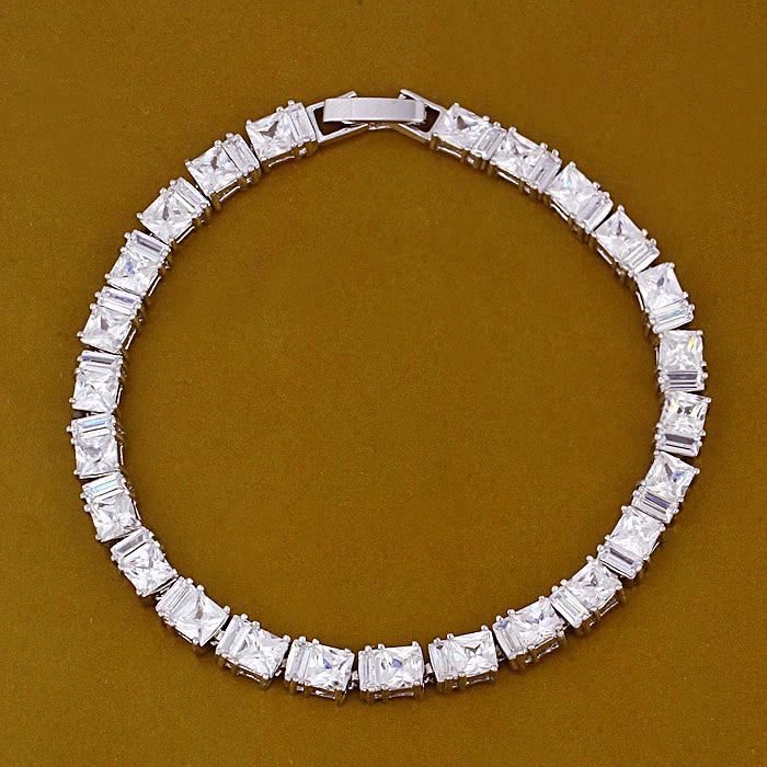 Браслет с цирконами X70836 Italina Белый