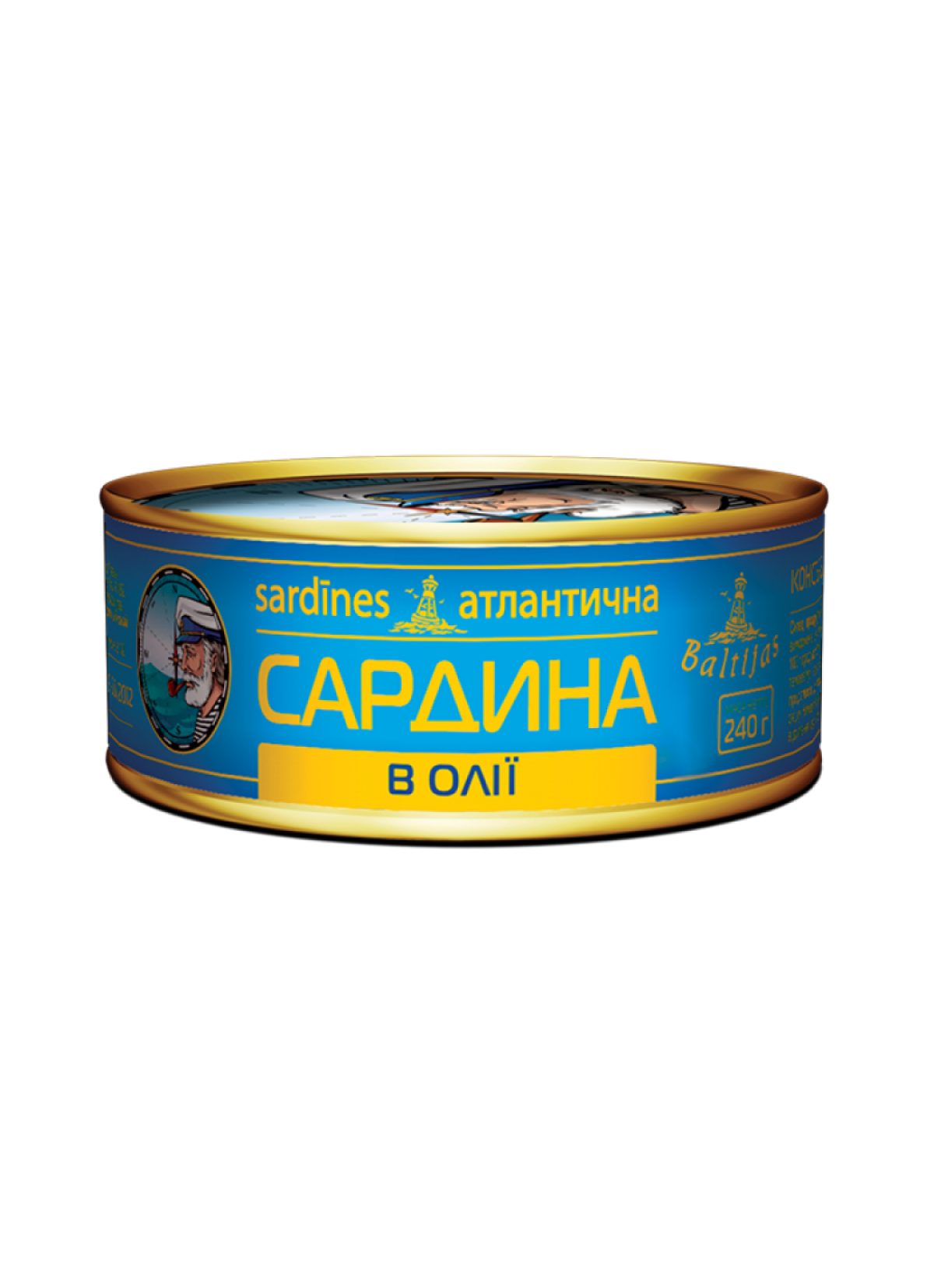 Сардина Baltijas Sardines атлантическая в масле 240 г