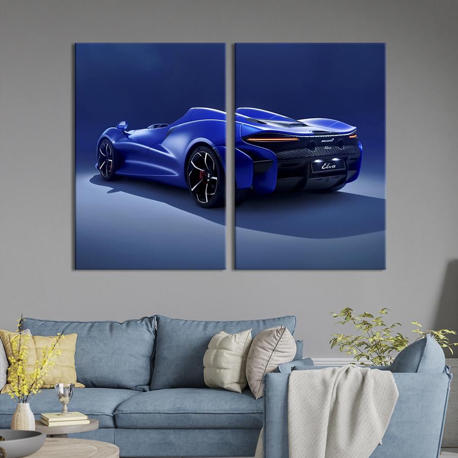 Картина на холсте Футуристический суперкар McLaren Elva 71x51 см (1356-2)