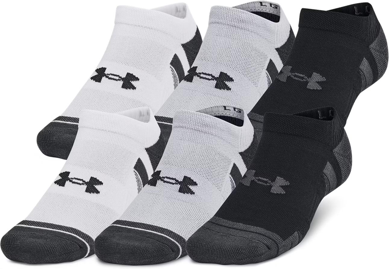 Носки Under Armour PERFORMANCE TECH 6PK NO SHOW SOCKS 6 пар L Белый/Серый/Черный (1386243-011)