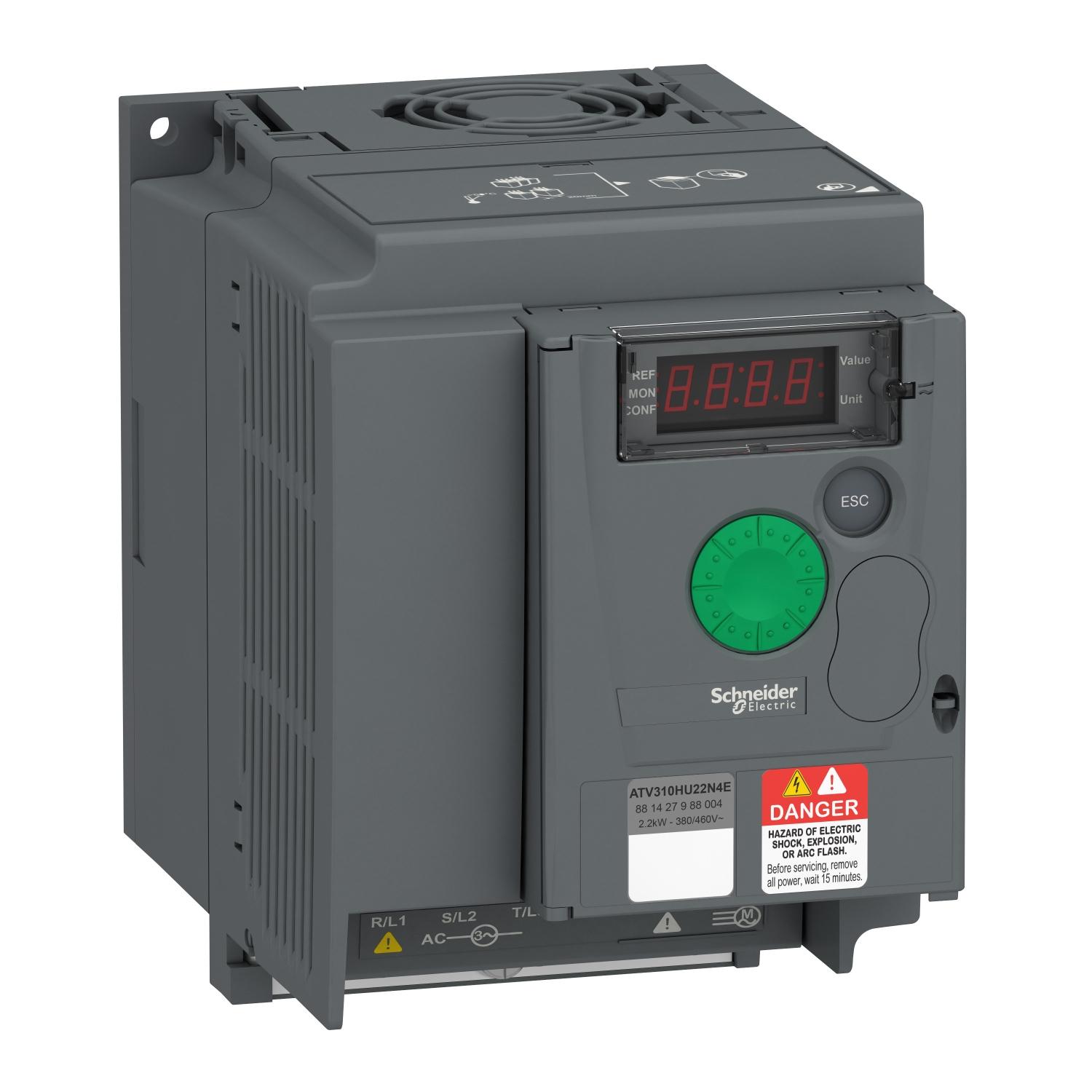 Преобразователь частоты Schneider Electric ATV310 3Ф 5,5A 2,2 кВт 380 B (ATV310HU22N4E)