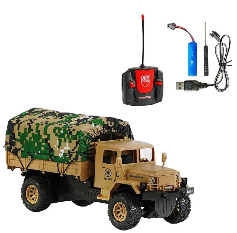 Машинка на радіокеруванні акумулятор 37V задній привід з світлом Camouflage (126006)