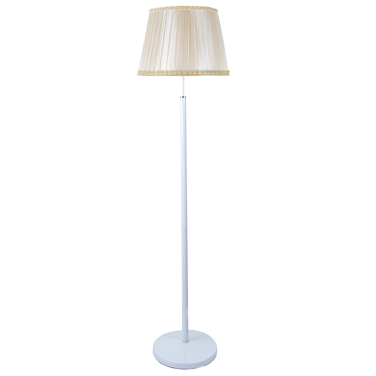 Торшер Svet с плиссированным абажуром под лампу Е27 Белый/кремовый (SWT-3510/BASE+SHADE WT) - фото 3 Торшер Svet с плиссированным абажуром под лампу Е27 Белый/кремовый (SWT-3510/BASE+SHADE WT) - фото 3