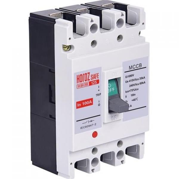 Автоматический выключатель шкафной Horoz Electric Safe 3P 100А тип С (27030-1)