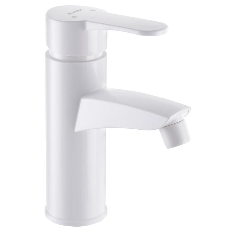 Смеситель для умывальника PLAMIX Sergio-001W без подводки Белый (PM0602)