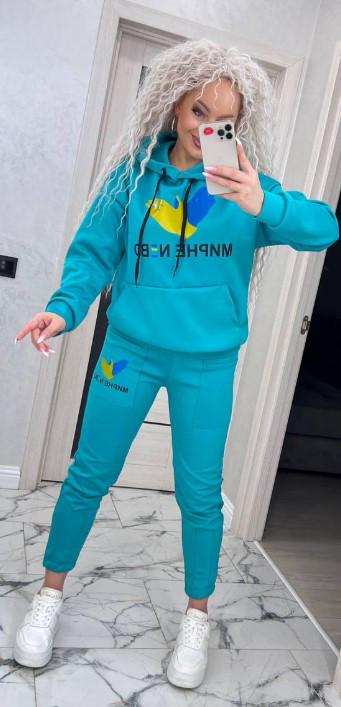 Костюм женский Мирное небо XL Бирюзовый (1138)