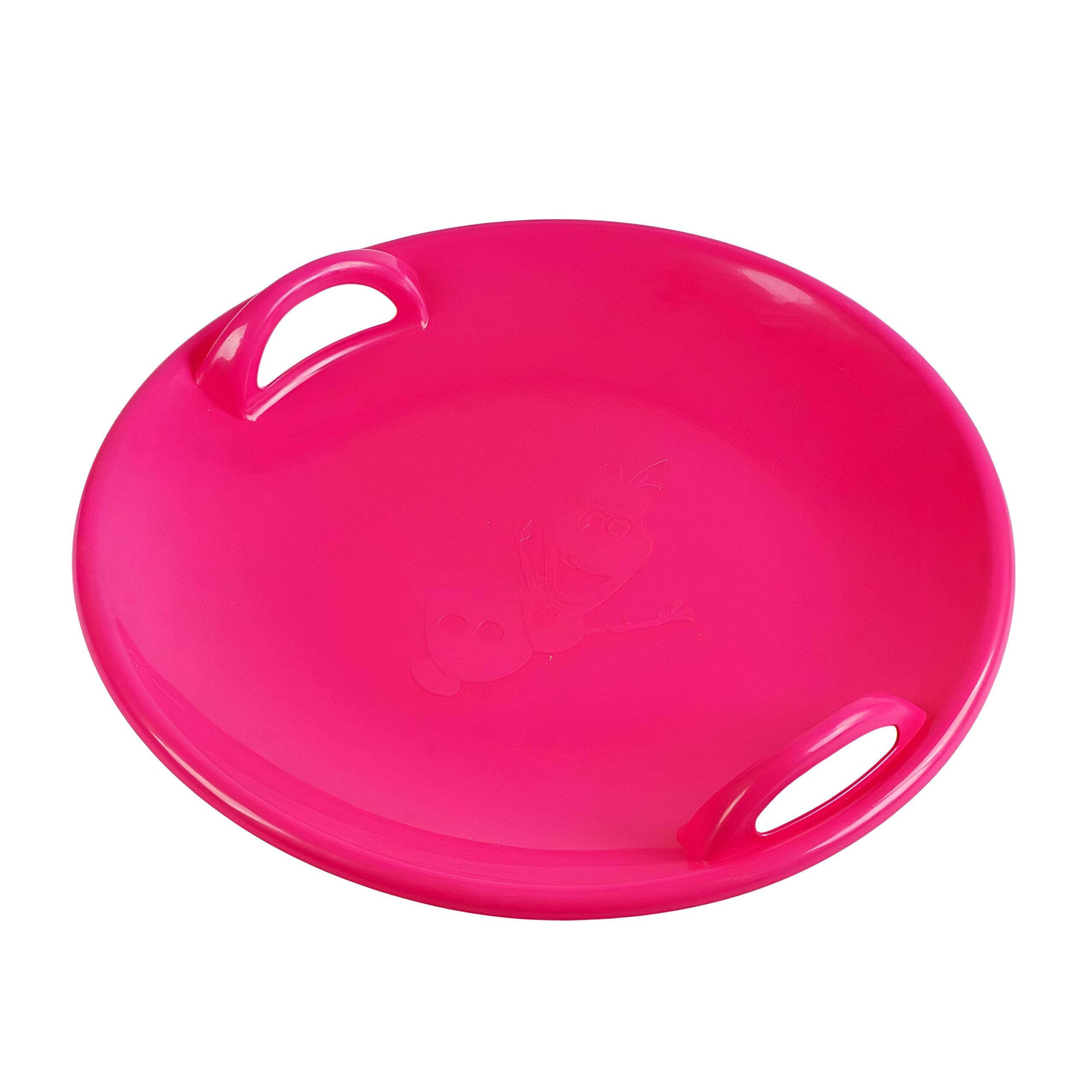 Детские сани-ледянка Л79260 пластиковые 60x60x10 см Розовый - фото 1 Детские сани-ледянка Л79260 пластиковые 60x60x10 см Розовый - фото 1