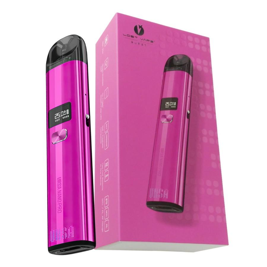 Под-система Lost Vape Ursa Nano Pro 25W Pod 900 mAh 2,5 мл Kit Babe Pink (11642) - фото 8