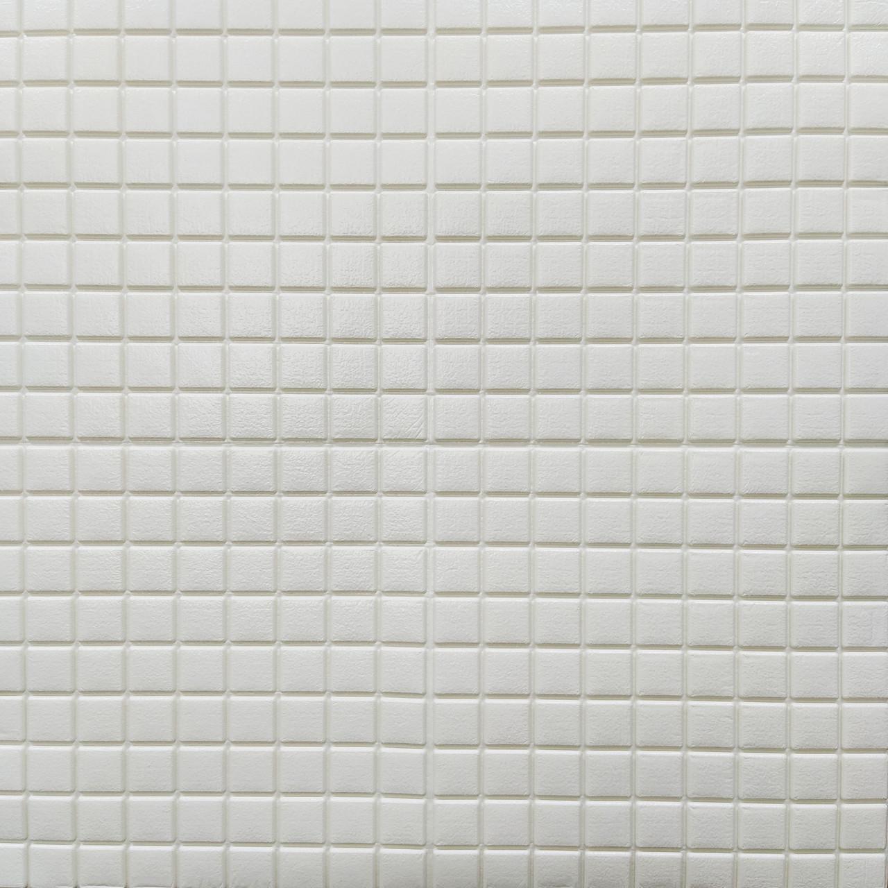3D-панель самоклеющаяся Sticker Wall Кубики/Геометрия 700х700х5 мм Белый (Панель-198)