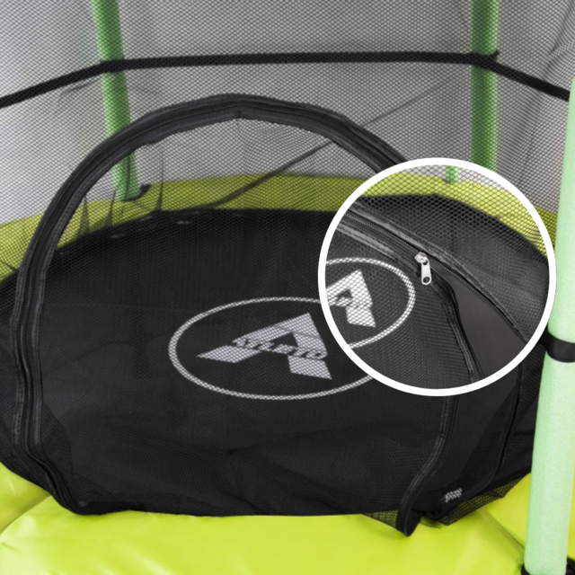Батут дитячий Atleto кімнатний з сіткою 140 см Зелений (21000402) - фото 11 Батут дитячий Atleto кімнатний з сіткою 140 см Зелений (21000402) - фото 11