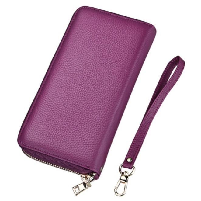 Кошелек женский Sunroz Ladies Clutch кожа Фиолетовый
