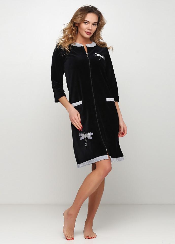 Халат Wild Love L темно-Синий (21003)