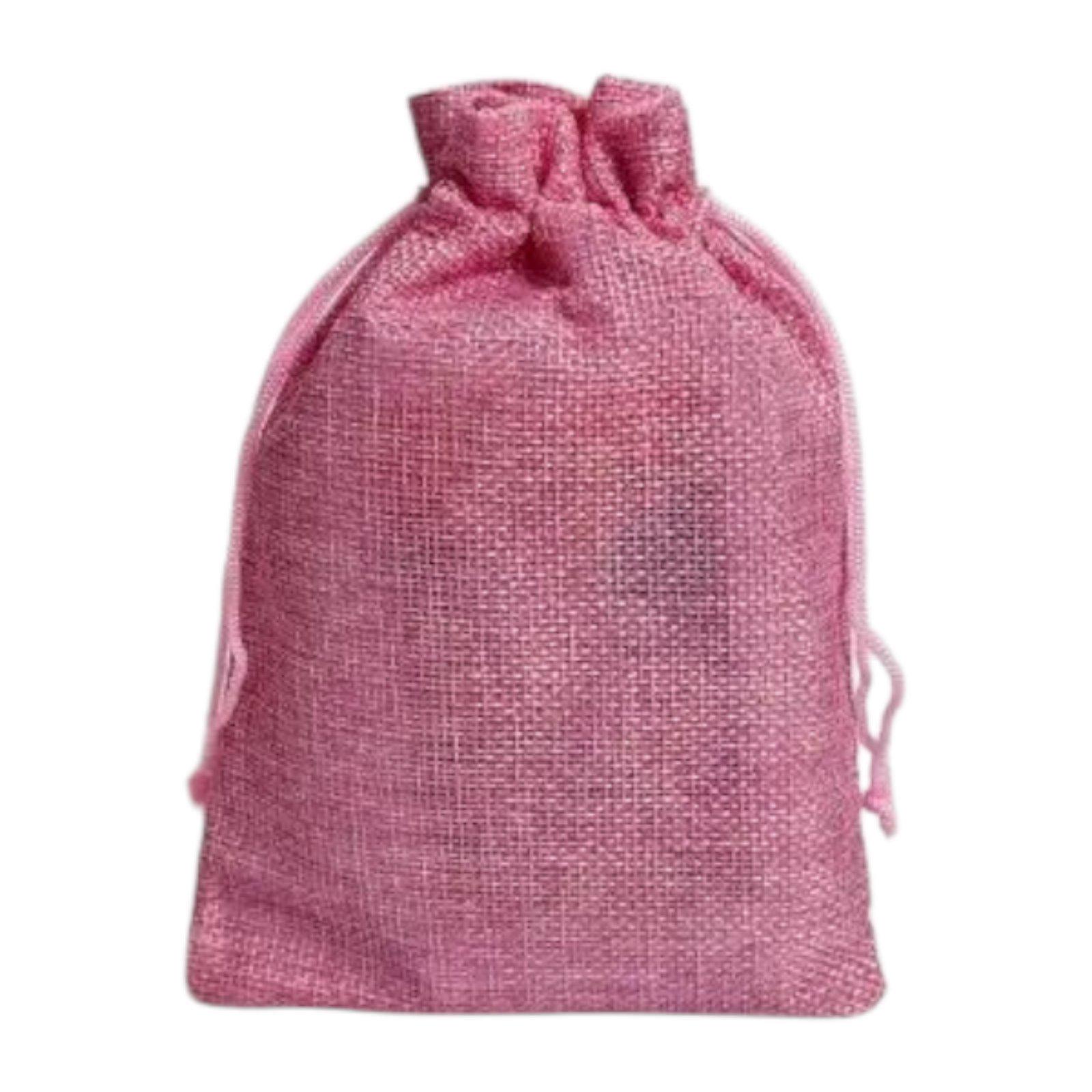 Мішечок лляний для карт таро 17,5х12,5 см Рожевий