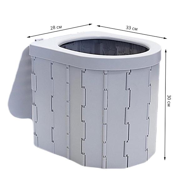 Биотуалет складная конструкция с набором биоразлагаемых пакетов C01118 (C01118) - фото 9