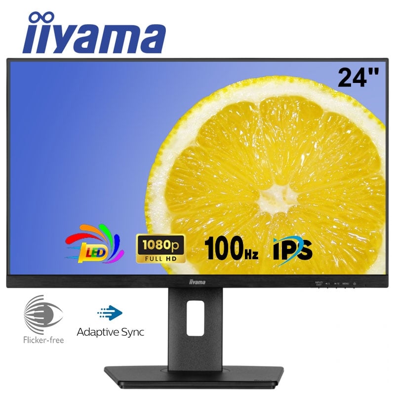 Монітор Iiyama XUB2497HSU-B2 безрамковий IPS 1920x1080 Full HD 24" (tf6919) - фото 3 Монітор Iiyama XUB2497HSU-B2 безрамковий IPS 1920x1080 Full HD 24" (tf6919) - фото 3