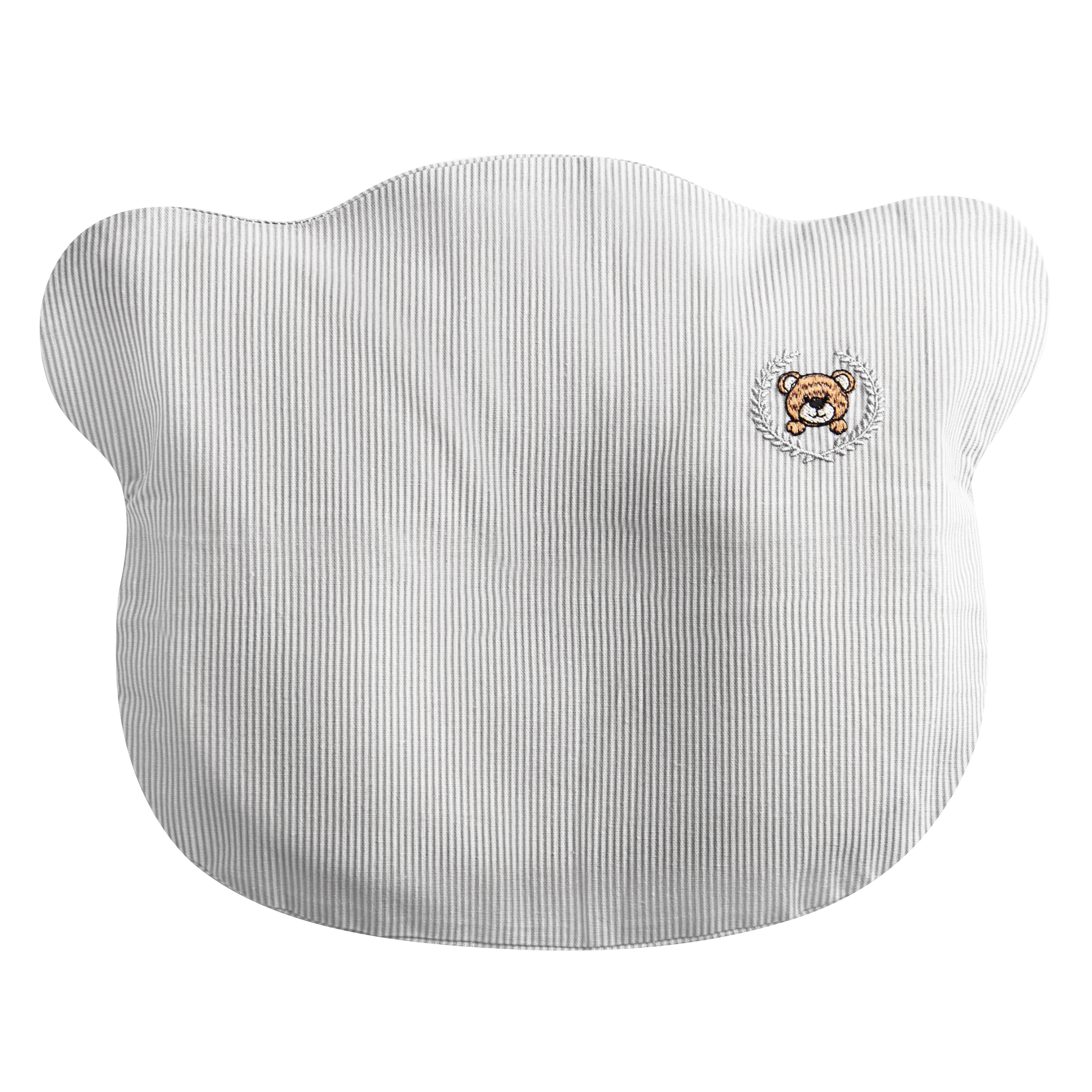 Наволочка для детской ортопедической подушки BabyComfort Papaella с вышивкой 23x30 см Серый (8-36072*001)