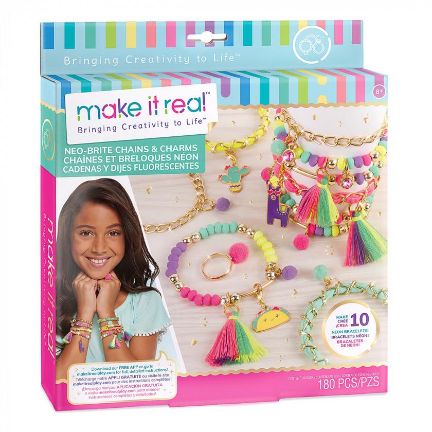 Набор для создания украшений Неоновое сияние Make it Real
