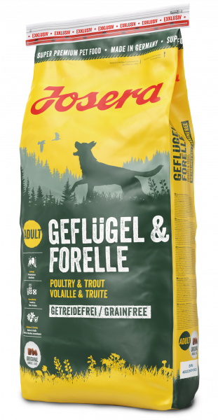 Сухой корм для собак Josera Geflugel & Forelle 15 кг (1423063874)