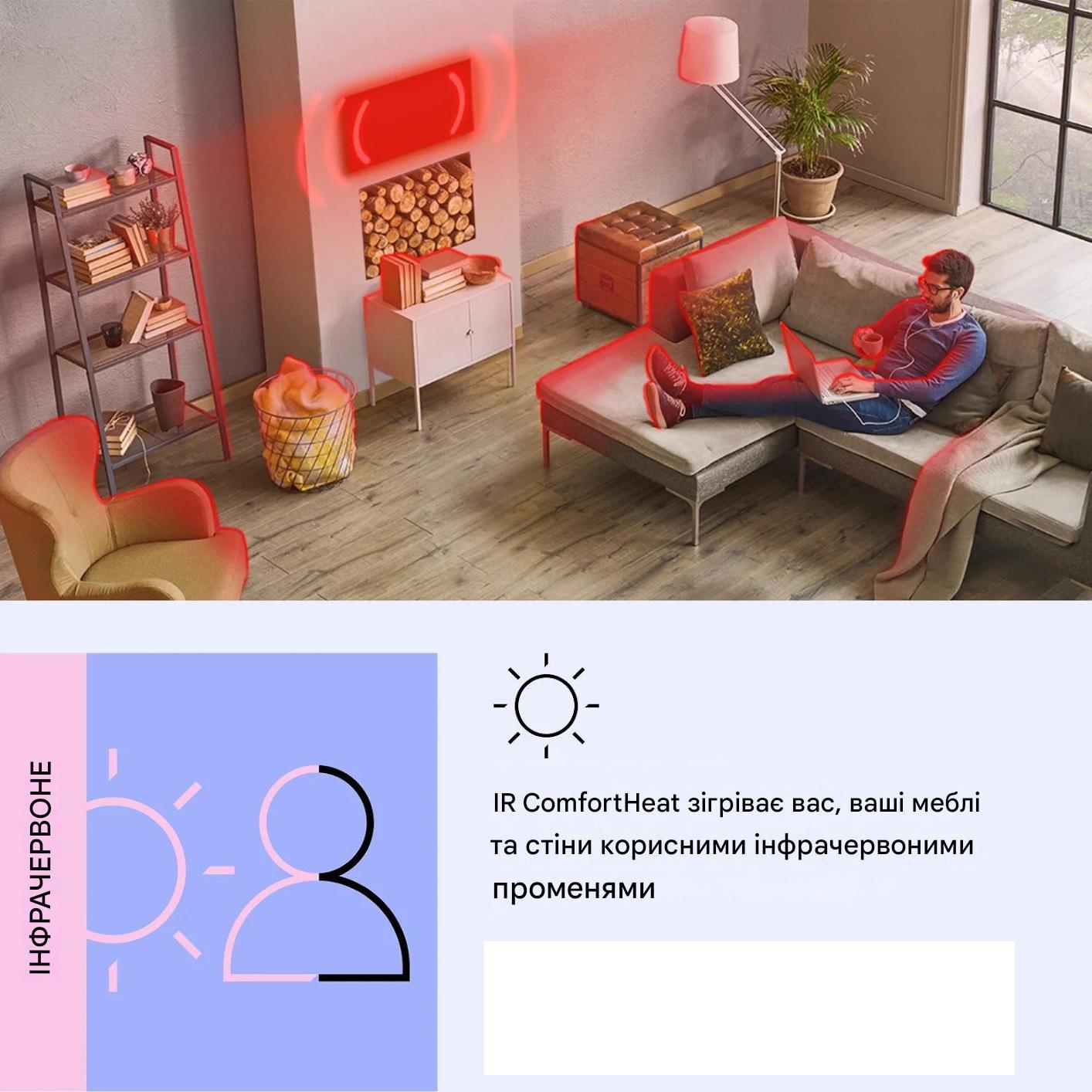 Инфракрасный обогреватель KLARSTEIN Wonderwall Air Art с рисунком поезда (10037837) - фото 4 Инфракрасный обогреватель KLARSTEIN Wonderwall Air Art с рисунком поезда (10037837) - фото 4