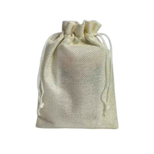 Мешочек льняной для карт таро 17,5х12,5 см Слоновая кость - фото 1