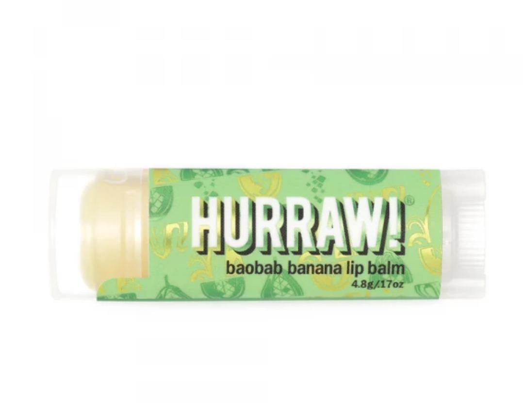 Бальзам для губ Hurraw! Banana Lip Balm 4,8 г (10790726) - фото 1