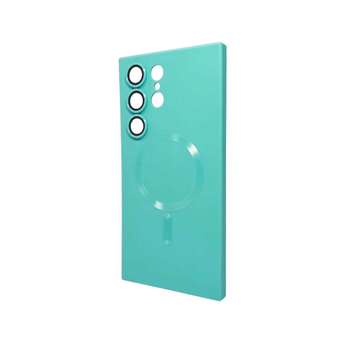 Противоударный чехол для Samsung Galaxy S23 Ultra Cosmic Frame MagSafe Color / Light Green