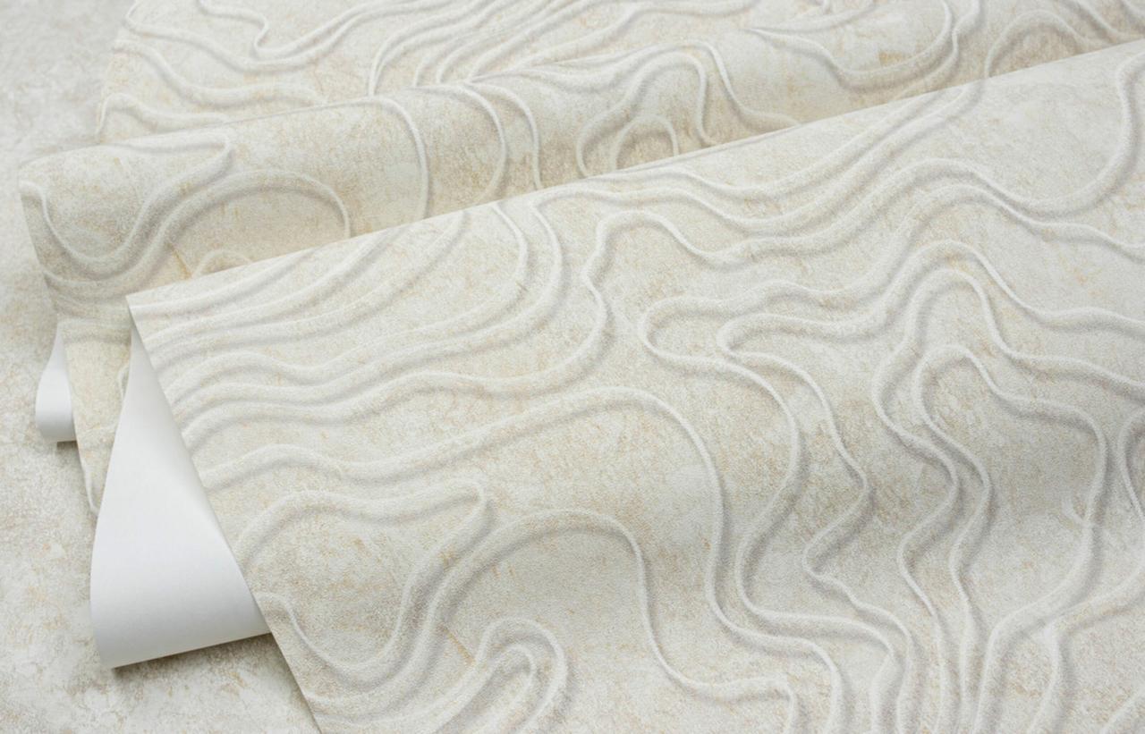 Обои флизелиновые SINTRA Travertino 526019 декор винил горячего тиснения 1,06х10,05 м Бежевый