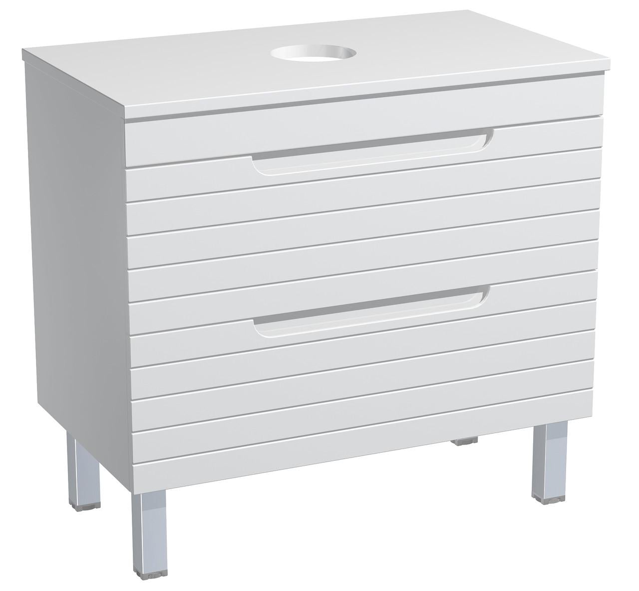 Напольная тумба для ванной комнаты Milleau PARALLEL 80 со столешницей 80 см